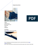 Perfect Solutions! Puff Stitch Fingerless Gloves Pattern: Supplies