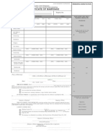 Certificate of Marriage: Republic of The Philippines Office of The Civil Registrar General