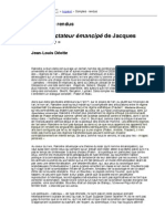 Le Spectateur Émancipé de Jacques Rancière : Comptes - Rendus