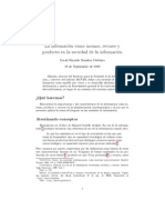 La Información Como Insumo, Recurso y Producto en La Sociedad de La Información - Davidramirez