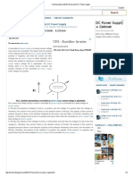 Familiarization With The Reversible DC Power Supply