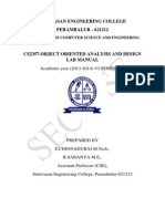 Cs2357 Ooad Lab Manual