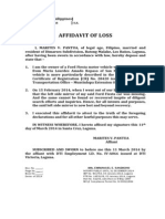 Affidavit of Loss: Atty. Emmanuel E. Sandicho