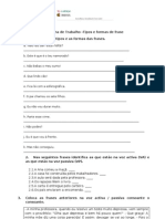 Ficha de Trabalho Tipos e Formas de Frase