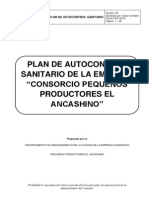 Plan de Autocontrol Sanitario-Ancos