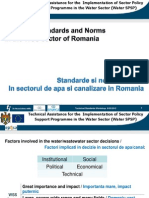 Prezentare Standarde Si Norme Tehnice in Sectorul de Apa Si Canalizare in Romania