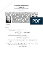 Gram Schmidt Orthogonalization