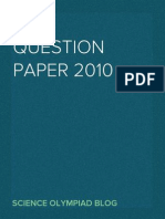 IESO Question Paper 2010