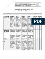 Rúbrica+de+evaluación+para+L +Castellana+8º-Primer+Período