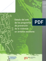 Estado Del Arte Programas de Prevencion de Violencia en Escuela