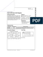 CD4015BC Dual 4-Bit Static Shift Register: General Description Features