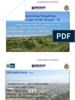 Características Fisiográficas Do Município de São Gonçalo - RJ