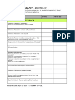 Digital Photography - Checklist: To Put in Blog / Sketchbook To Put in Blog / Sketchbook To Put in Blog / Sketchbook