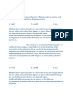 Structure and Properties of Solids Helps Us To Make Solids of Desired Purpose