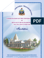 Invitation For Temple Consecration Ceremony - English