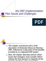 A Successful ERP Implementation Plan: Issues and Challenges