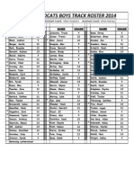 Chs Boys Track Roster 2014 Final