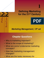 Defining Marketing For The 21 Century