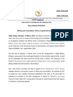 Press Release Nºxx/2014: African Union Union Africaine