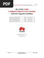 HUAWEI U8800V100R001C00B137CUSTC301D001 Software Upgrade Guideline - 用服