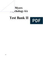 Myers Psychology 6/e: Test Bank II