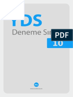 Extra Yds Deneme Sinavi 10