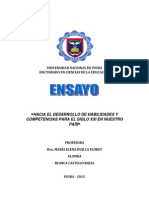 Ensayo Habilidades y Competencias para El Siglo Xxi