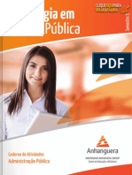 Caderno de Atividades Administracao Publica