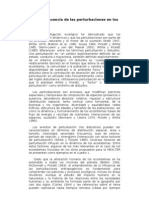 Patrones y Frecuencia de Las Perturbaciones en Los Ecosistemas