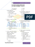 Compilacion Examen Una Tema - Verbo, Adjetivo, Pronombre