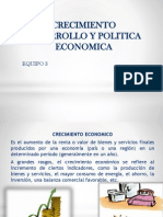 Crecimiento Desarrollo y Politica Economica