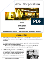 McDonald's Case - Strategic Management Adrian Magopet)