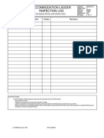 Accommodation Ladder Inspection Log