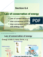 Section 6.4 Law of Conservation of Energy