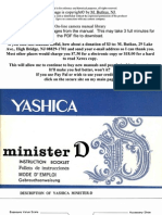 Yashica Minister D - User Manual