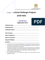 STDF-NCP Application Form