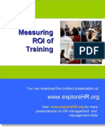 Measuring ROI of Training