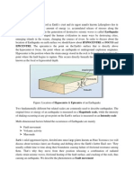 A Short Note On Earthquake Covering Hazards of Earthquake, Plate Tectonics and Fault