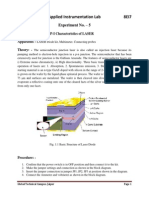 Plot V-I & PI Characteristics of LASER Diode