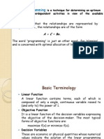 Linear Programming in Operations Research