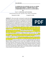 Spirulina Improves Growth - Egg Production and Meat Quality - 2012