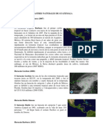 Desastres Naturales de Guatemala