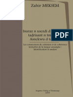 Les Connecteurs de Cohésion Et de Cohérence de La Langue Amazighe - Zahir Meksem