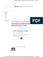 Various Polymer in Pharmacy