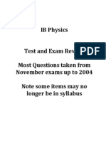 IB Physics Review