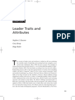 Zaccaro - Leader Traits and Atrributes