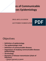 Principles of Communicable Diseases Epidemiology: Dr.K.Arulanandem Lecturer/Coordinator