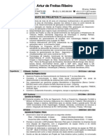 Artur de Freitas Ribeiro - Currículo CV - Resumé - Português & Inglês (English) - 2014-04-24