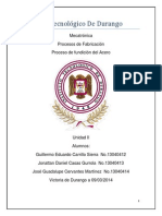 Proceso de Fundicion Del Acero