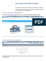 Configuração para DNS No DVR ONIX 16 CANAIS